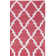 Stahl Hand Woven Flat Weave Wool/Cotton Geometric Rug in Red/Ivory