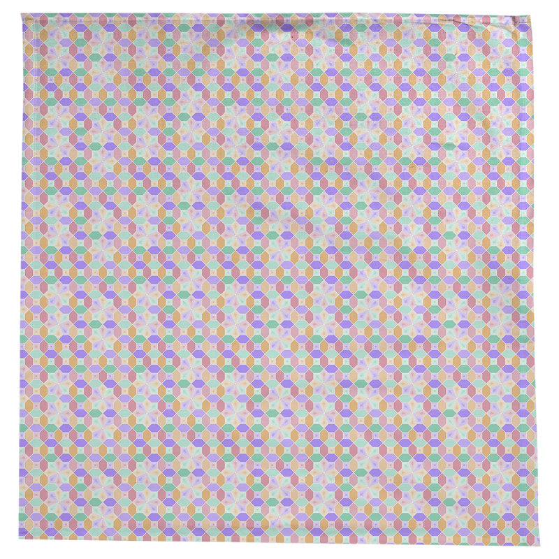 Nappe à motif Leffel, Mauve et orange
