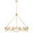 Leona Twelve-Light Hand-Leafed Round Chandelier