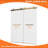 66-72 in. W x 76 in. H Double Sliding Frameless Shower Door in Brushed Gold with 5/16 in.（8mm）Clear Tempered Glass-124901525