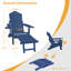 Chaise Adirondack, chaise de patio Adirondack résistante aux intempéries avec porte-gobelet