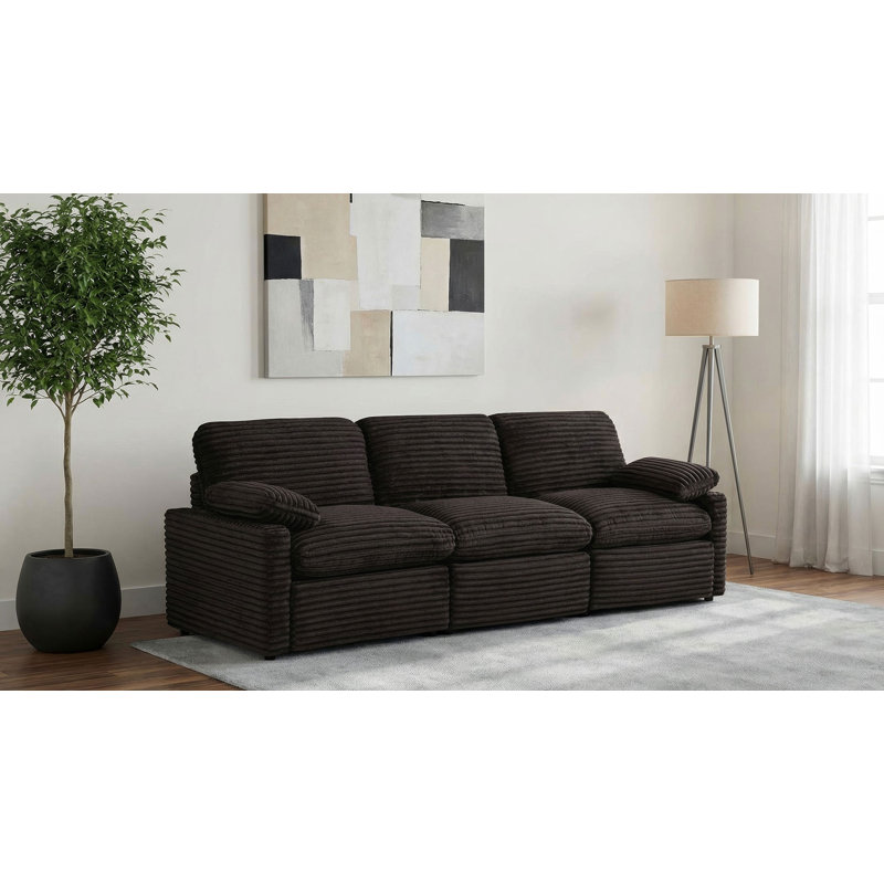 Canapé modulaire Williard , Black Corduroy