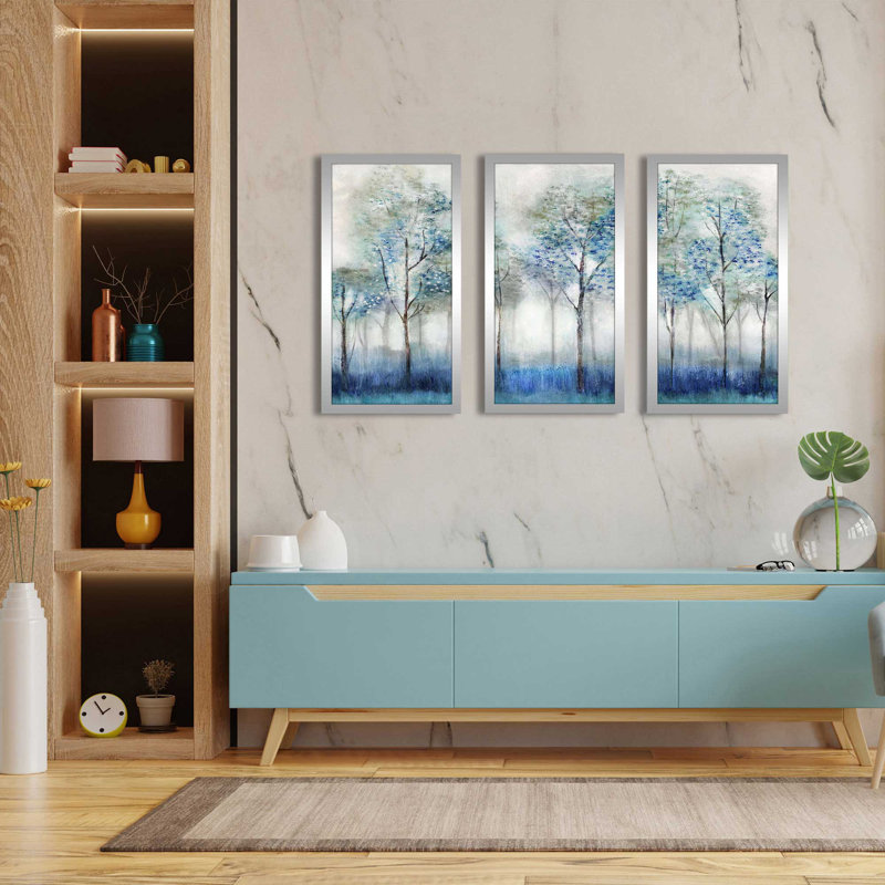 «Dream Forest» par Tava Studios - reproduction de cadre photo simple de 3 pièces, H 33,5 po x l 52,5 po x P 1 po