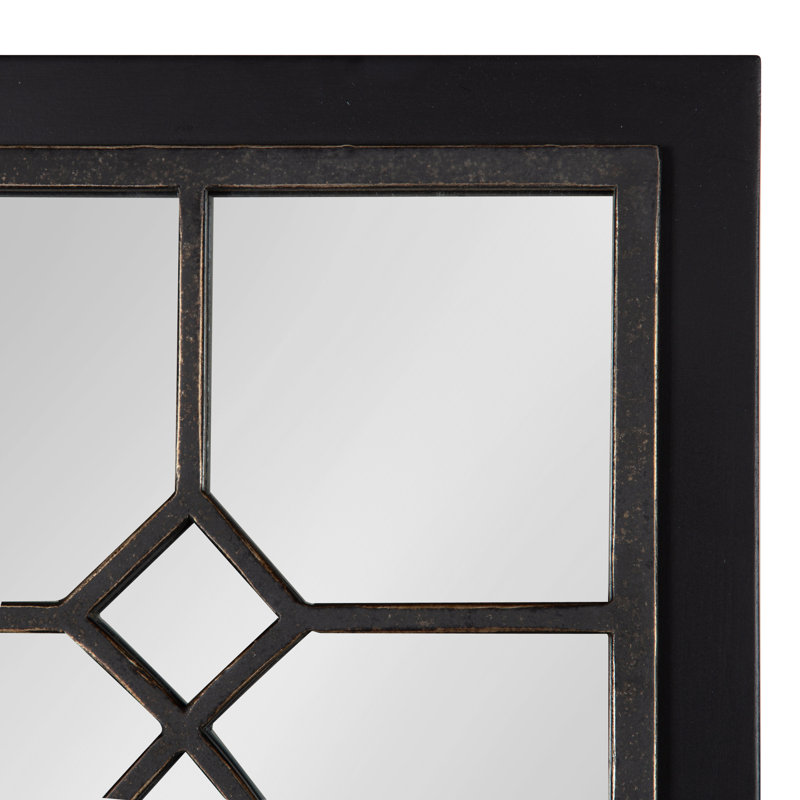 Miroir mural Farmhouse, Noir, 30 po x 13 po