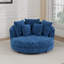 Fauteuil demi-tonneau l 59,8 po, fauteuil en chenille avec repose-pieds et coussins-910755308