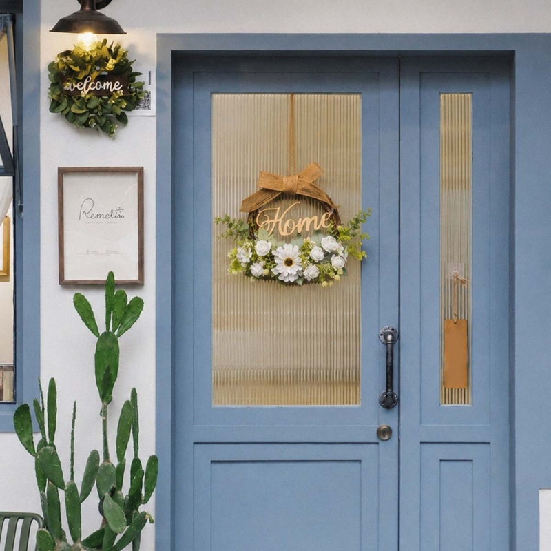 Couronne blanche 16 pouces pour porte d'entrée