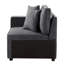Fauteuil simple, dossier d'appoint faisant face à la gauche