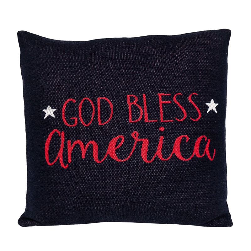 Coussin patriotique bleu marine