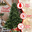Arbre de Noël à charnière en forme de PE / PVC avec support en métal-1477509174