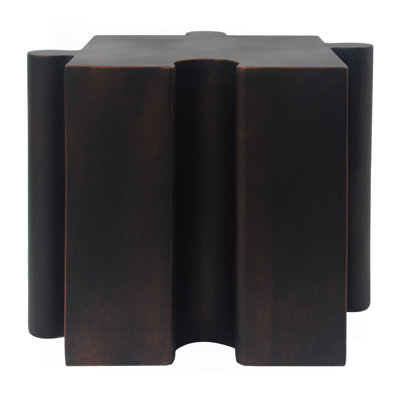 Side Table, Modular Convex Edge Mgo Table - Buy Singles Or Combine For Custom Layouts,  Indoor & Outdoor,Antique Copper Color