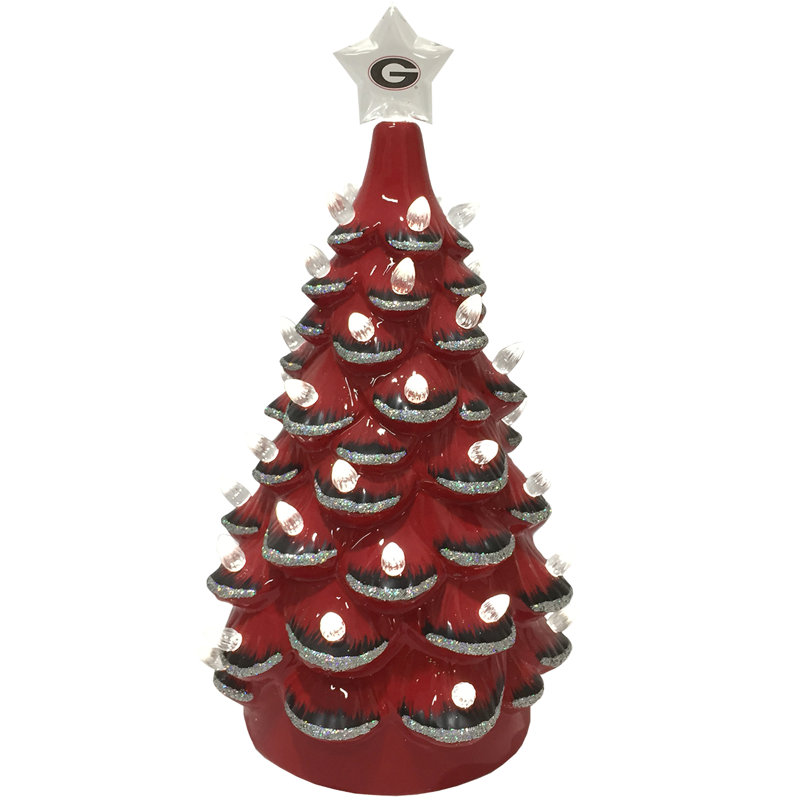 Arbre en céramique NCAA College Spirit, Georgia Bulldogs