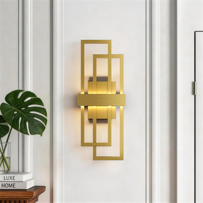 Gursimar LED Dimmable Iron Wall Sconce