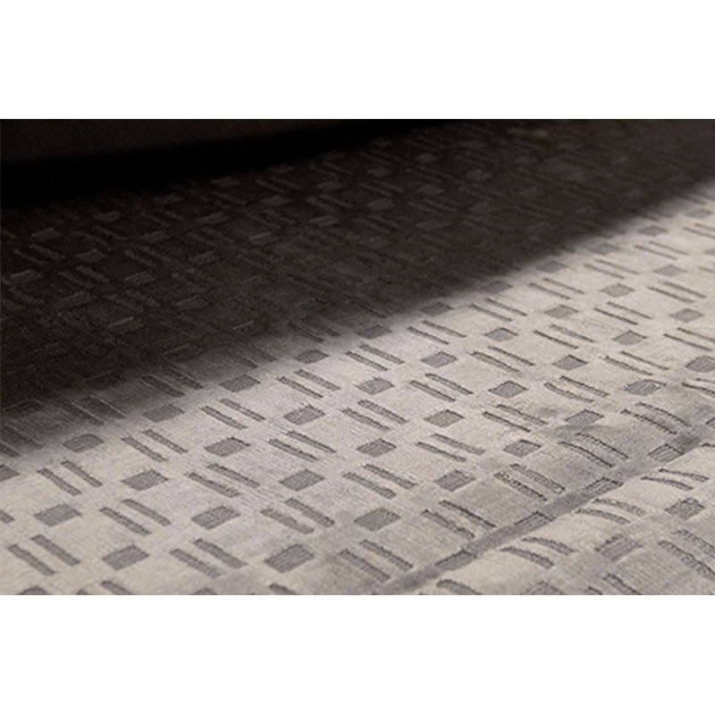 Geometric Area Rug in Gray