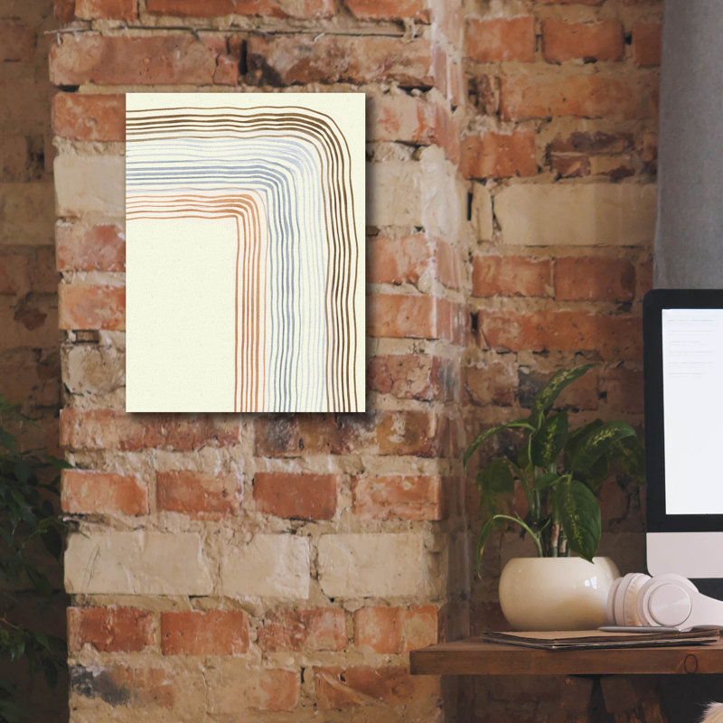  «Imparfect Lines 2» par Alicia Ludwig, art mural sur toile, 12 po x 16 po