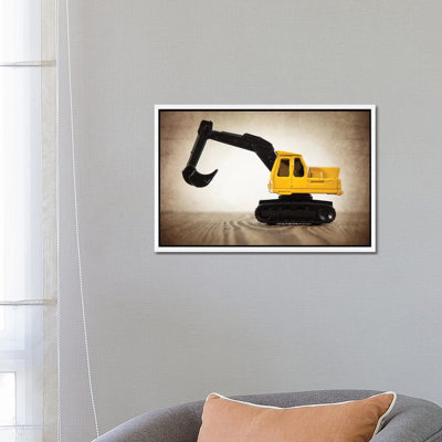 Excavator - Print on Canvas