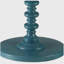 Teal Round Wooden Side Table-129106469