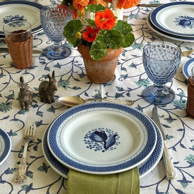 Green Ivy Round Tablecloth