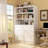 71'' H X 47'' W 9-Drawer White Bookcase With 3-Layer Shelf