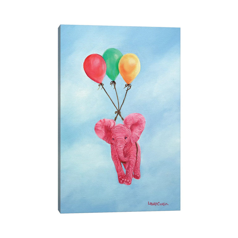 Up Up And Away by Laura Curtin - Wrapped Canvas Painting, 20.32 cm H x 30.48 cm W