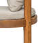 Ensemble de 2 tabourets de bar d'extérieur en bois de teck avec coussin beige Abaco-102272051