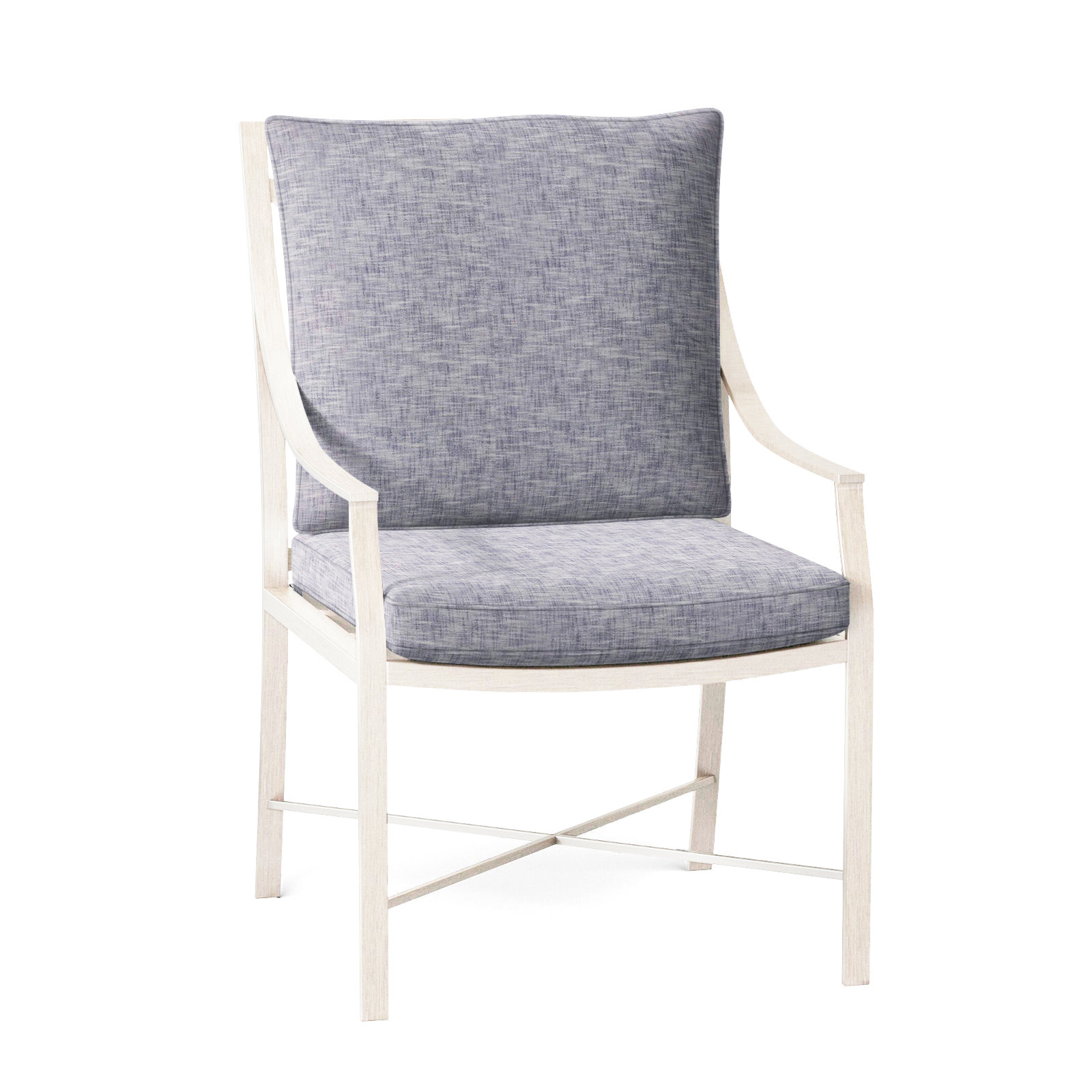 Monaco Outdoor Arm Chair, Welt, Slate Gray, Verona Fossil
