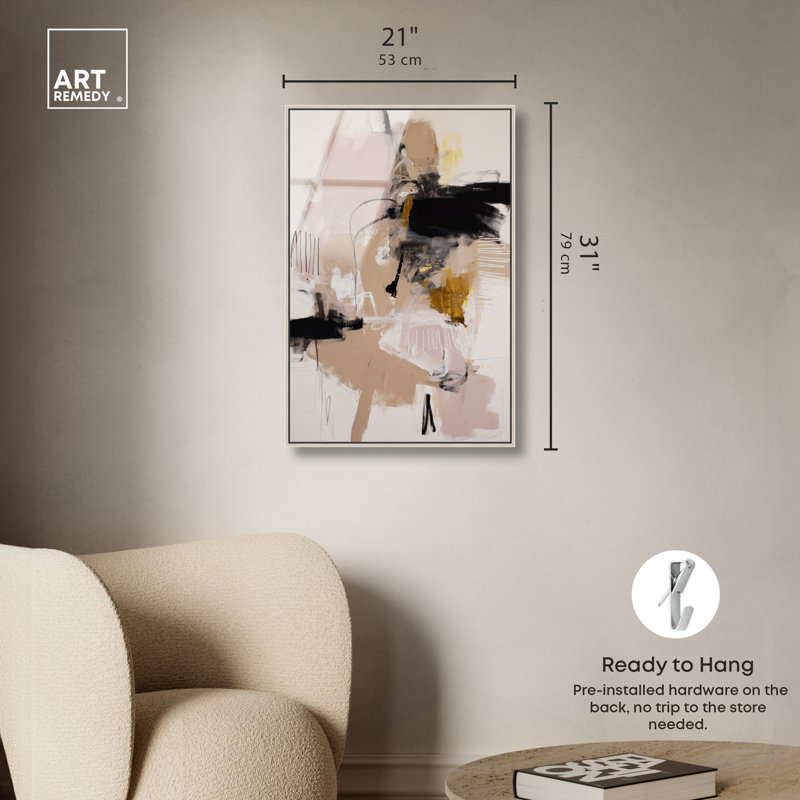 «Obsidian Layer I», impression sur toile encadrée par Art Remedy, cadre argenté, 20 x 30, 31"H x 21"W, Silver Frame