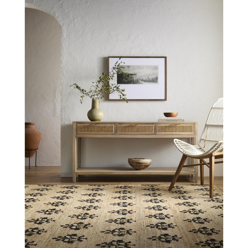 Fiorina Handmade Indoor Area Rug, Rectangle 2' x 3'