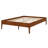 Modern Wood Platform Bed Frame with Wood Slats & Reliable Metal Support-372114068