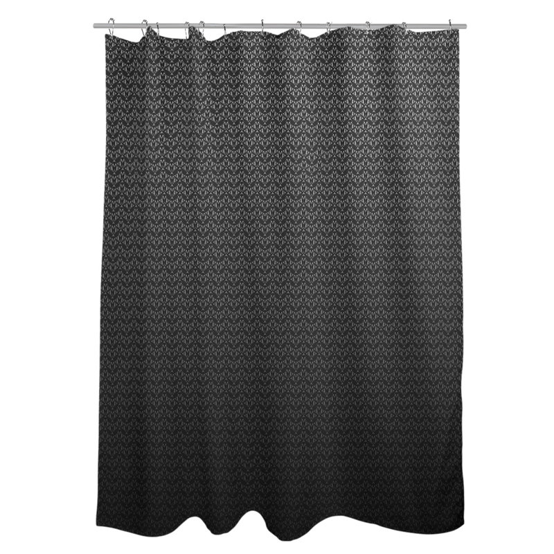 Rideau de douche simple de style art déco, Dégradé noir