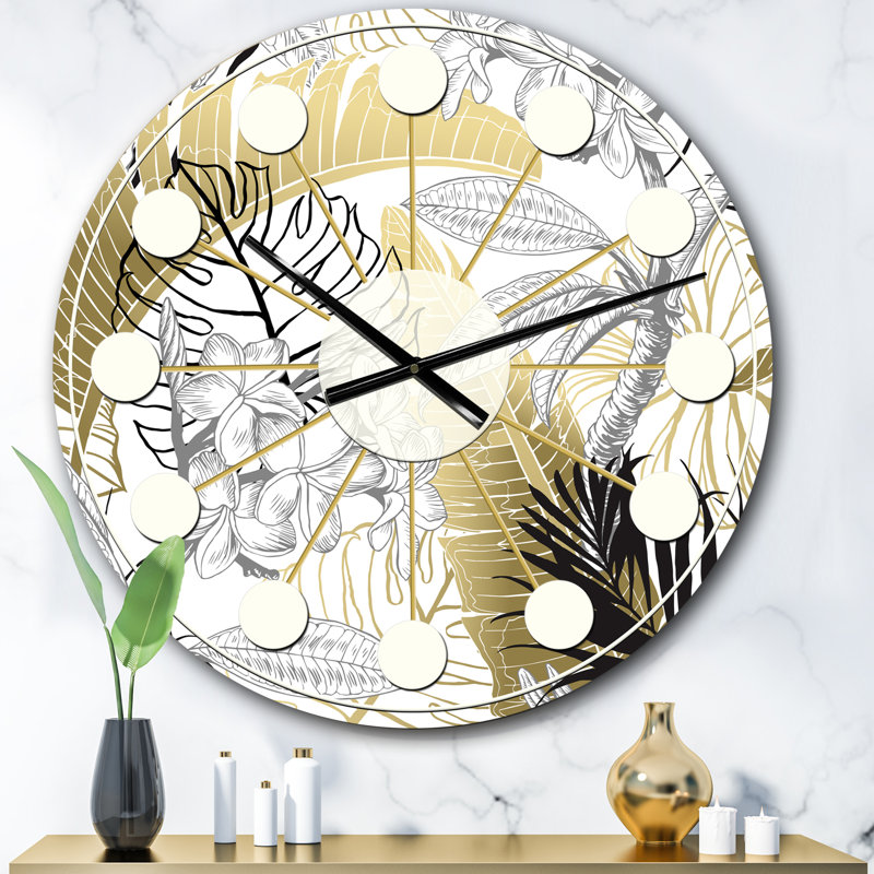 Horloge murale Mid-Century, Surdimensionné