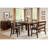 Transitional Style Counter Height Bench With Backrest