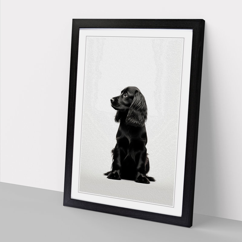 Single Picture Frame Print on Wood, Black Framed, 34cm H x 25cm W