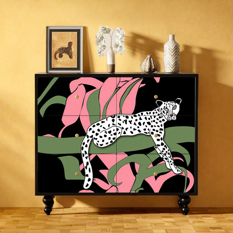 Commode d'appoint 6 tiroirs Modern