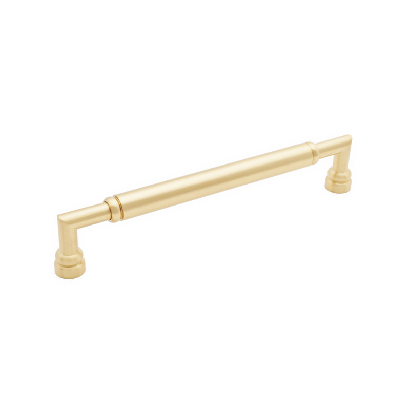 Cylinder Appliance Pull, Satin Brass
