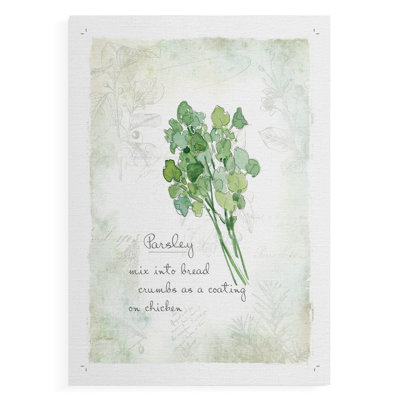 Fresh Parsley -Canvas Print Only - NOT FRAMED