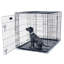 Cage pour chien de 42 pouces avec 2 portes pour accès frontal et latéral - Caisse pliable pour chien avec panneau mural de séparation pour grands chiens par PETMAKER-27271120