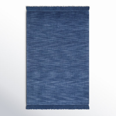 Liska Hand Loomed Wool Blue Rug