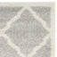 Tapis géométrique gris clair / beige Ammundsen-927848185