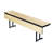 Rectangle Height Adjustable Training Table with Modesty Panel-11172979