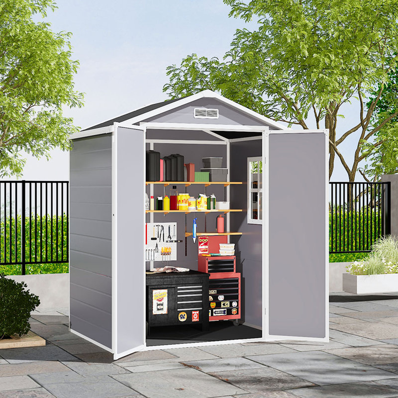 Plastic Outdoor Garden Storage Shed, 18.15 sq.ft.