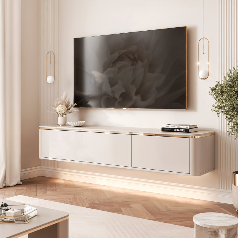 Unfinished TV Stand with Fireplace Included