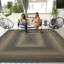  Tapis tressé intérieur / extérieur lavable noir / gris / doré-1719827893