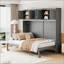 Grand lit escamotable avec armoires supérieures-1412094631-1412094298
