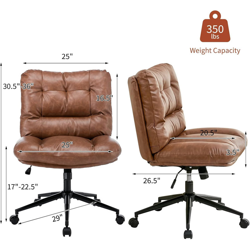 Faux Leather Accent Chair