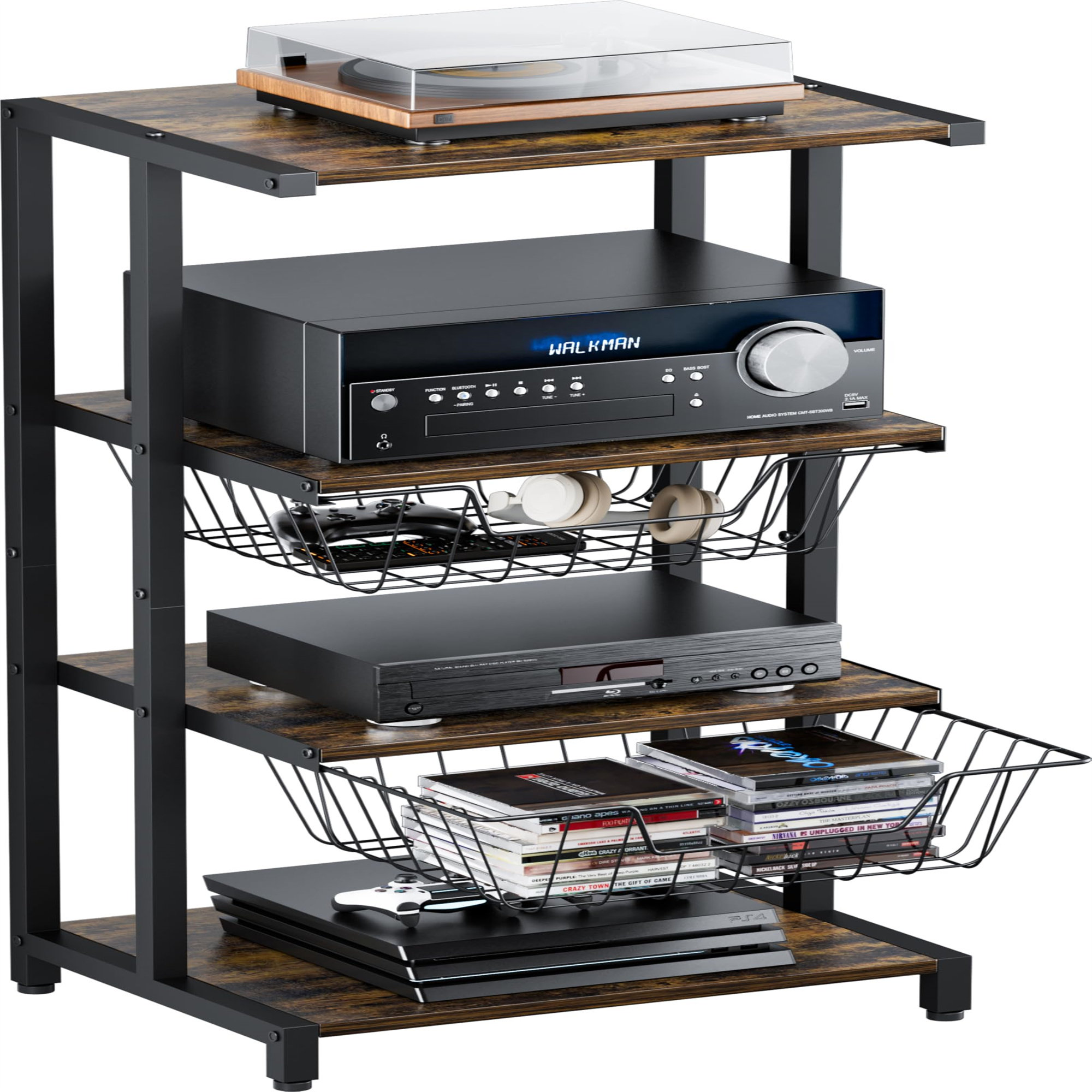 COKEIPPL 4-Tier AV Media Stand | Wayfair