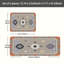 Ensemble de 2 tapis de cuisine Starburst Mandala