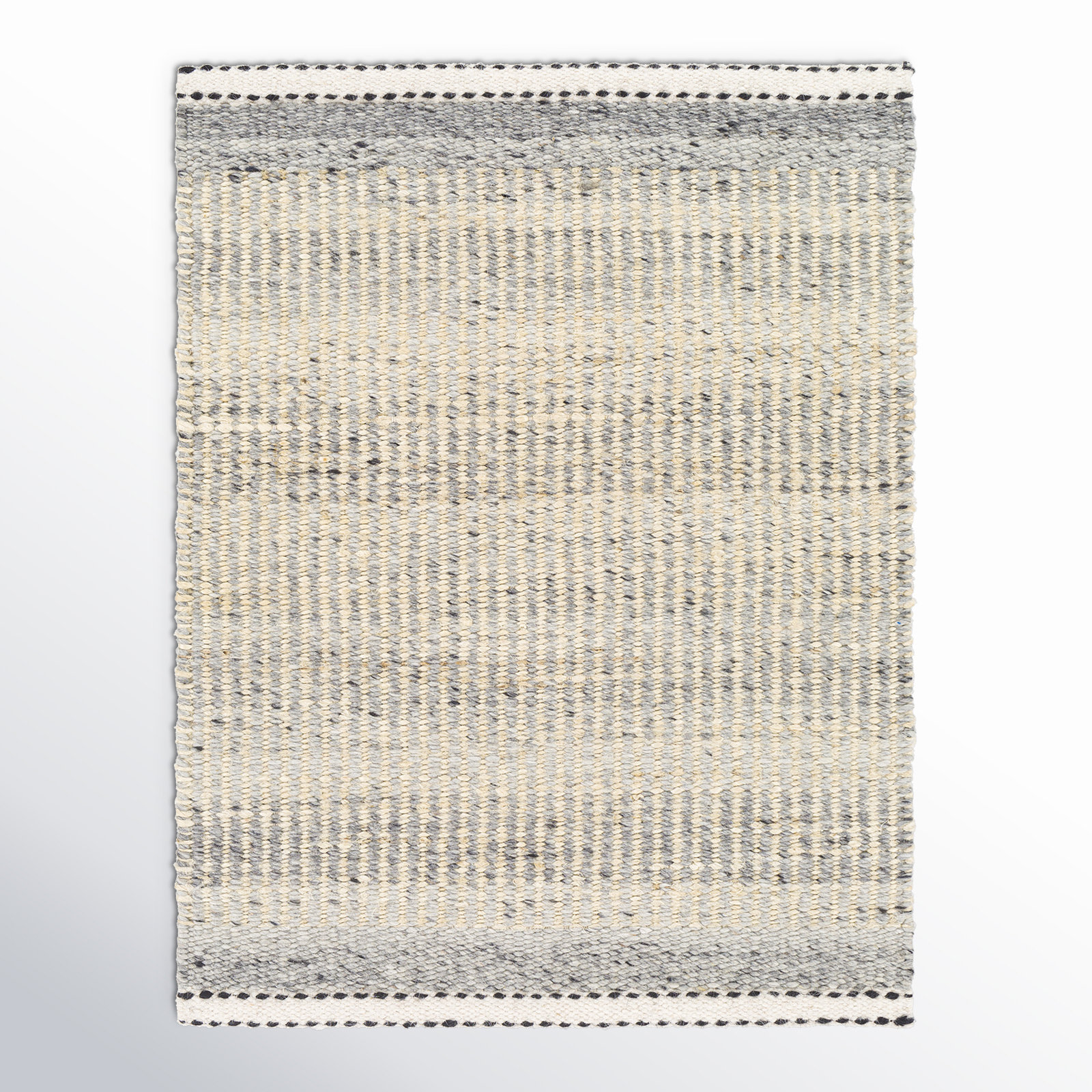 Lessie Hand-Woven Striped Jute Rug, Rectangle 2' x 3'