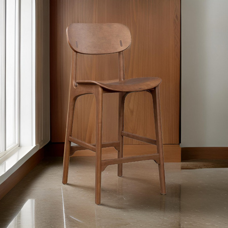 Tabouret Luzmarie, Tabouret de bar (siège d’une hauteur de 30 po), Brun foncé