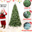 Arbre artificiel de 9 pi pour Noël, 650 lumières ultralégères, pointes épaisses de 1930, conception à dépliage automatique, arbre de base stable, éclairage, caractéristique de branche pleine, support robuste-270173199