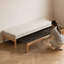 Beige, brun Imitation coton-lin Canapé-lit modulaire-2115158753